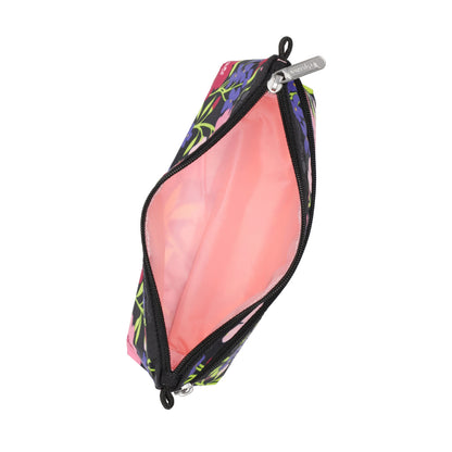 COSMETIC CLUTCH 雙層拉鍊化妝包 - 繽紛花語