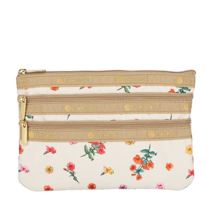 3-ZIP COSMETIC 三層拉鍊化妝包 - 秘境花園