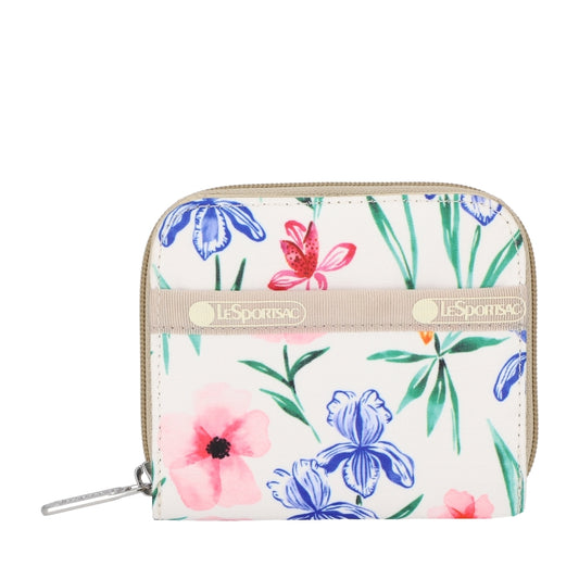 CLAIRE WALLET 拉鍊短夾 - 水彩花園