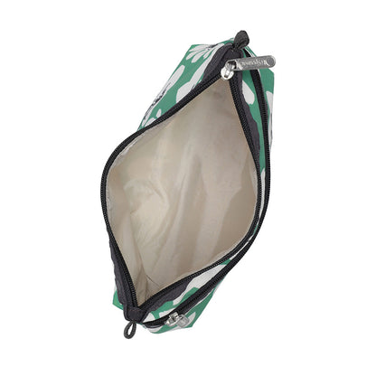 COSMETIC CLUTCH 雙層拉鍊化妝包 - 翠綠花園