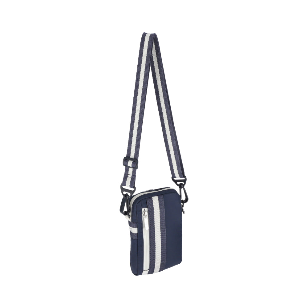 MINI WEB CROSSBODY 隨身小包 - 滾邊深海藍