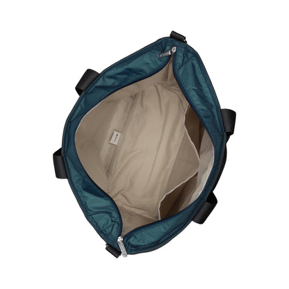 LG BUCKET TOTE 大型手提斜背兩用方形包 - 深藍碧璽/夜幕灰撞色