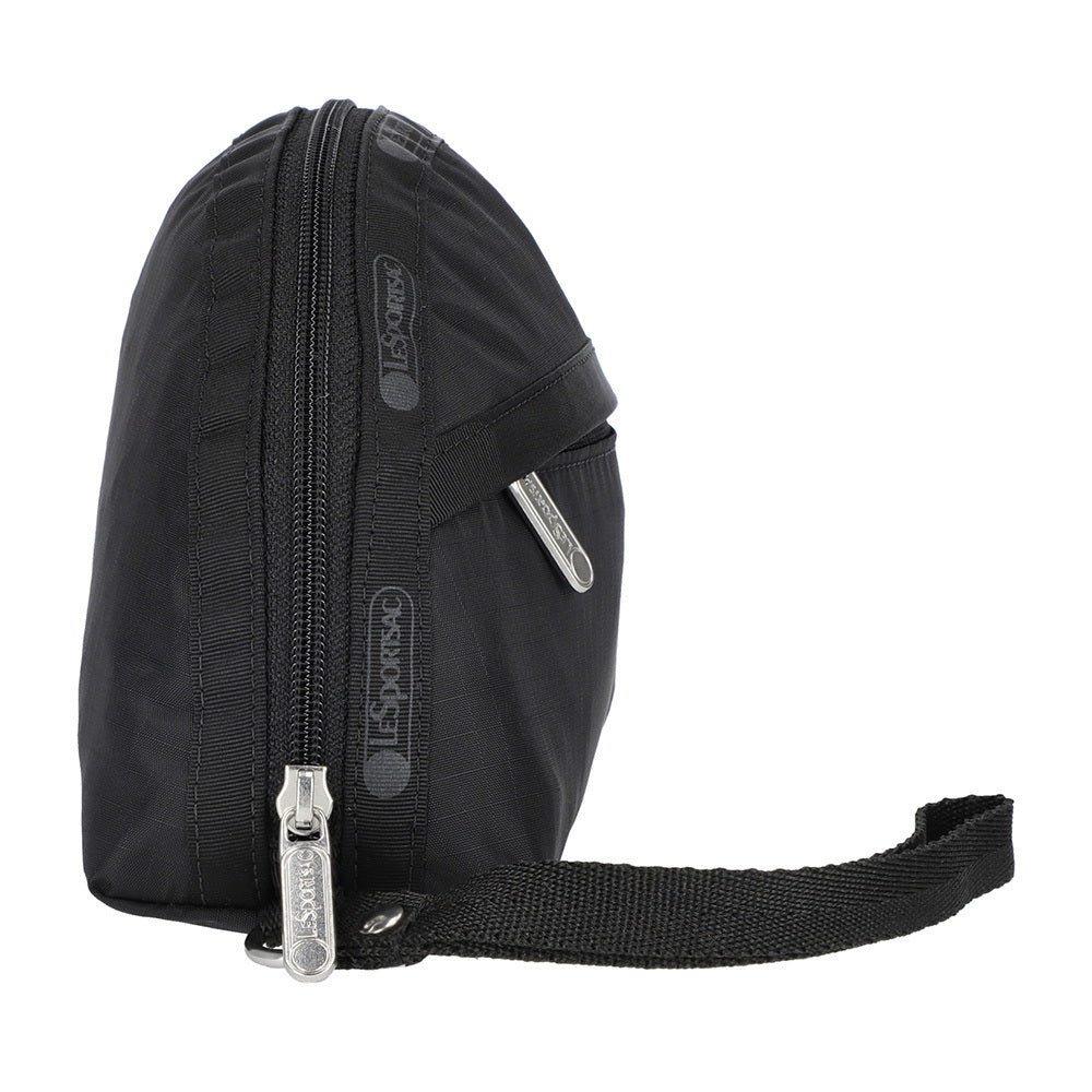 2-ZIP WRISTLET 雙拉鍊手拿包 - 永恆黑