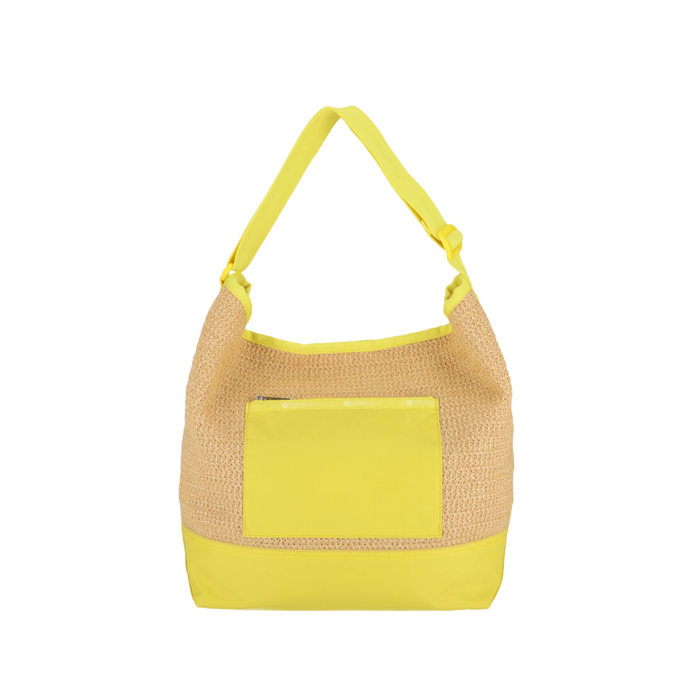 RAFFIA LG SHOULDER BAG 大型肩背包 - 拉菲報春黃