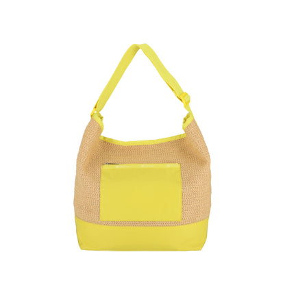 RAFFIA LG SHOULDER BAG 大型肩背包 - 拉菲報春黃