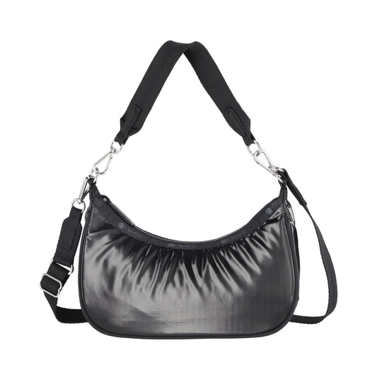 SM CONV HOBO 小型肩背兩用新月包 - 閃耀黑