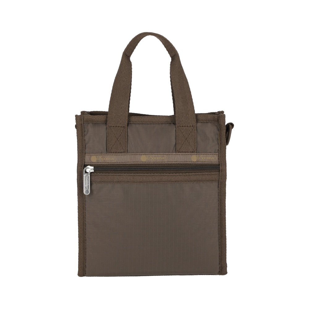 MINI N/S TOTE 迷你方型托特包 - 摩卡棕