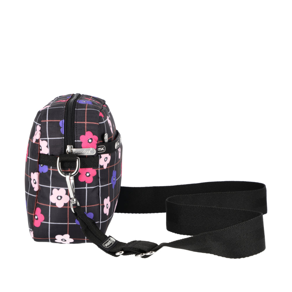 DELUXE CROSSBODY 拉鍊斜背包 - 棋盤花格