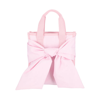 BOW MINI N/S TOTE 蝴蝶結造型托特包 - 粉緞蝴蝶