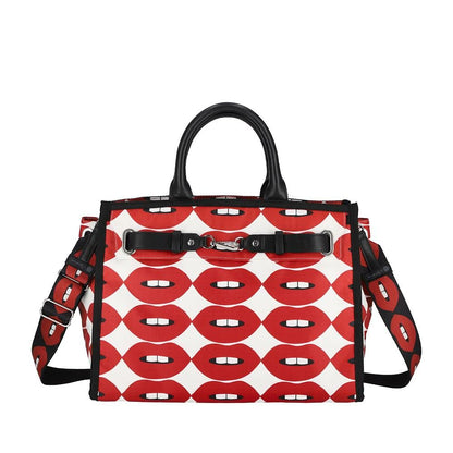 LG JOHNNY GO LIGHTLY 大型手提肩背包 - 烈焰紅脣