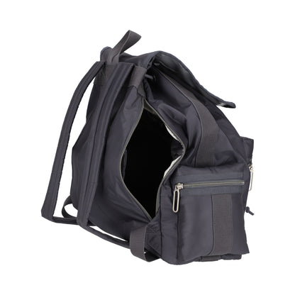 3 ZIP VOYAGER 側邊拉鍊後背包 - 夜影灰