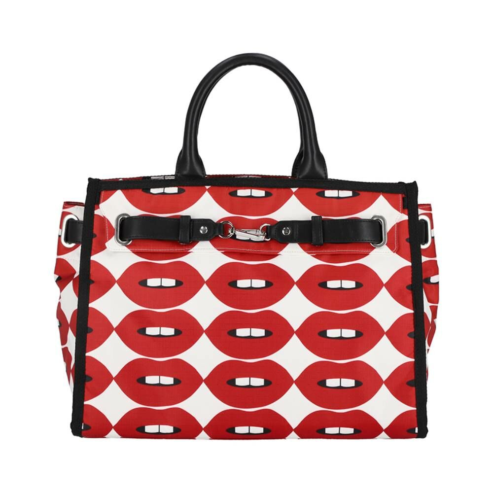 LG JOHNNY GO LIGHTLY 大型手提肩背包 - 烈焰紅脣