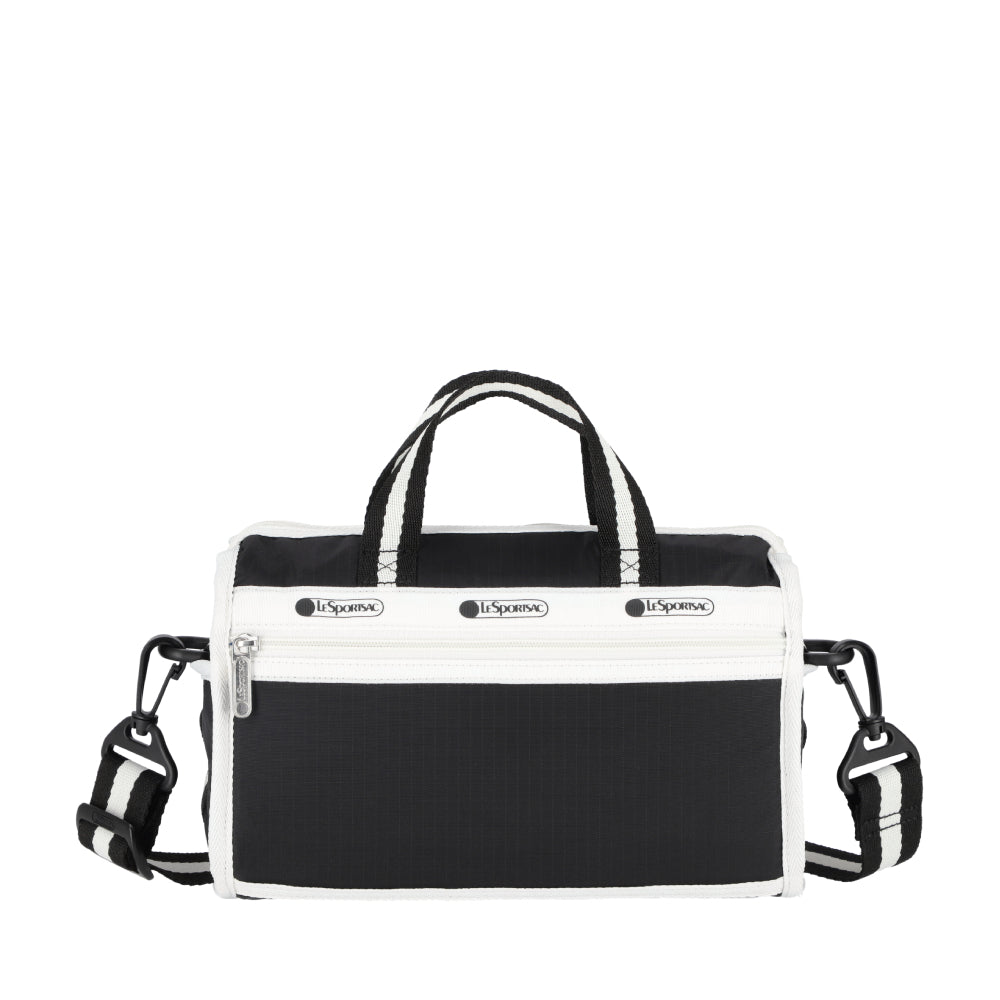 MINI DUFFEL CROSSBODY 迷你筒狀肩背包 - 滾邊夜幕黑