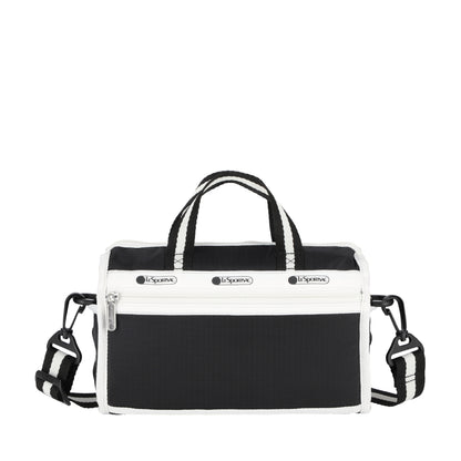 MINI DUFFEL CROSSBODY 迷你筒狀肩背包 - 滾邊夜幕黑