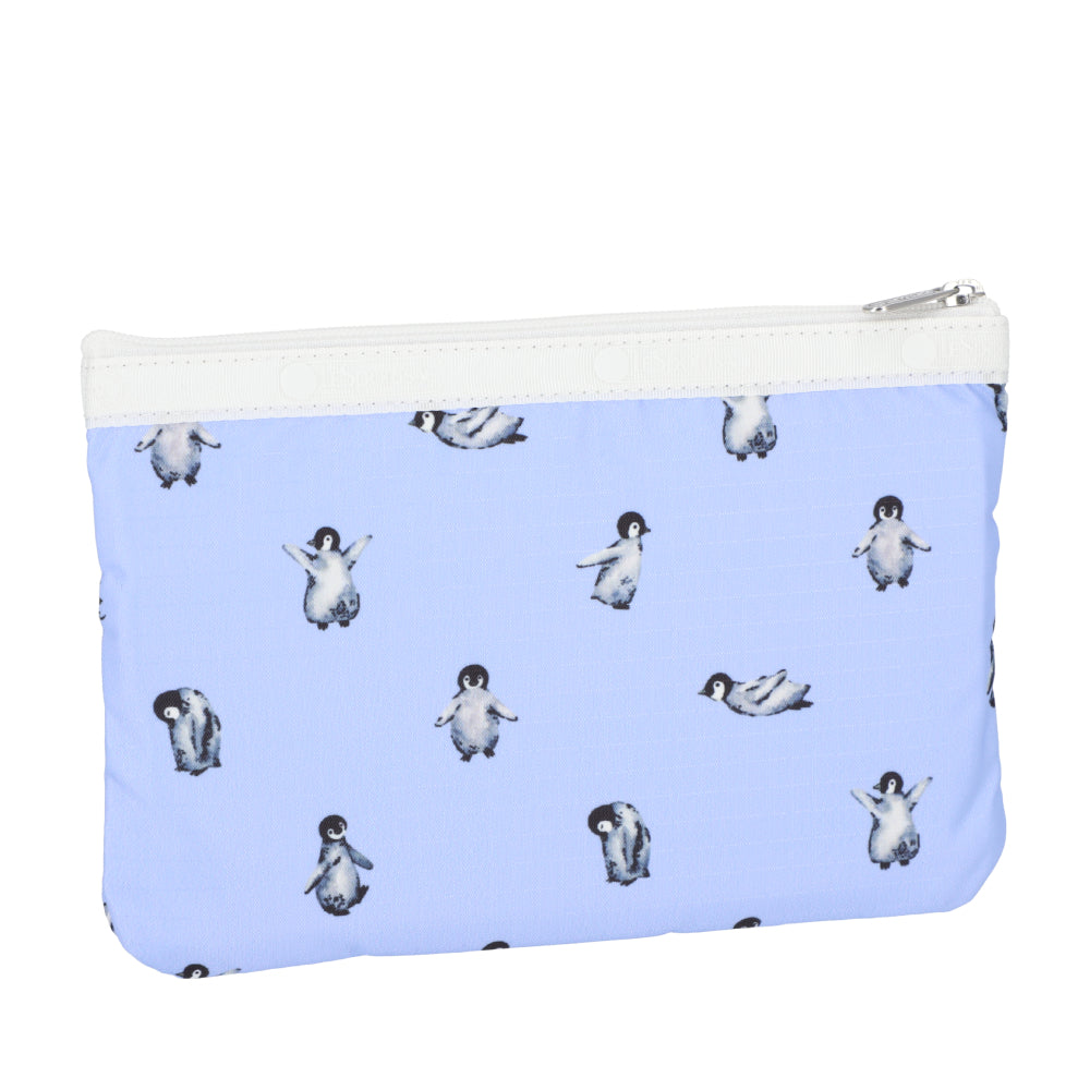 3-ZIP COSMETIC 三層拉鍊化妝包 - 雪地小企鵝