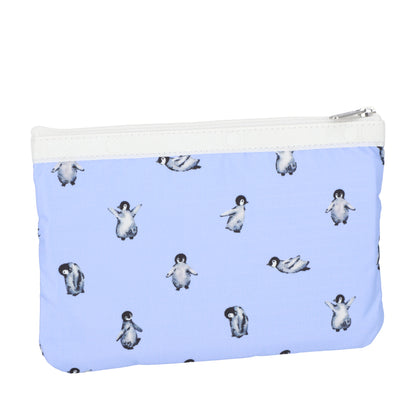 3-ZIP COSMETIC 三層拉鍊化妝包 - 雪地小企鵝