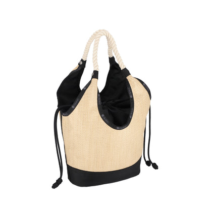 LG DIAMOND TOTE 大型菱格托特包 - 拉菲永恆黑