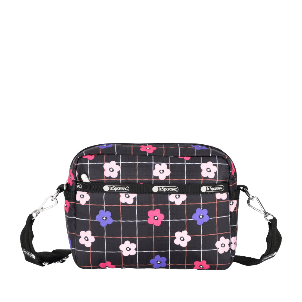 DELUXE CROSSBODY 拉鍊斜背包 - 棋盤花格