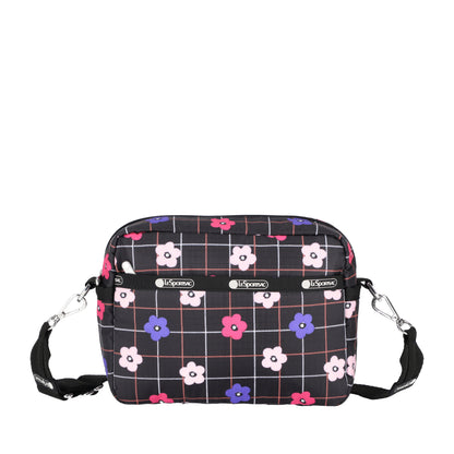 DELUXE CROSSBODY 拉鍊斜背包 - 棋盤花格