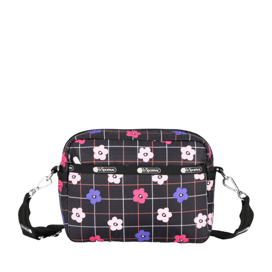 DELUXE CROSSBODY 拉鍊斜背包 - 棋盤花格