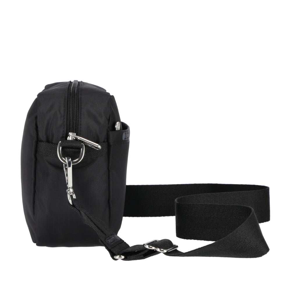 DELUXE CROSSBODY 拉鍊斜背包 - 永恆黑