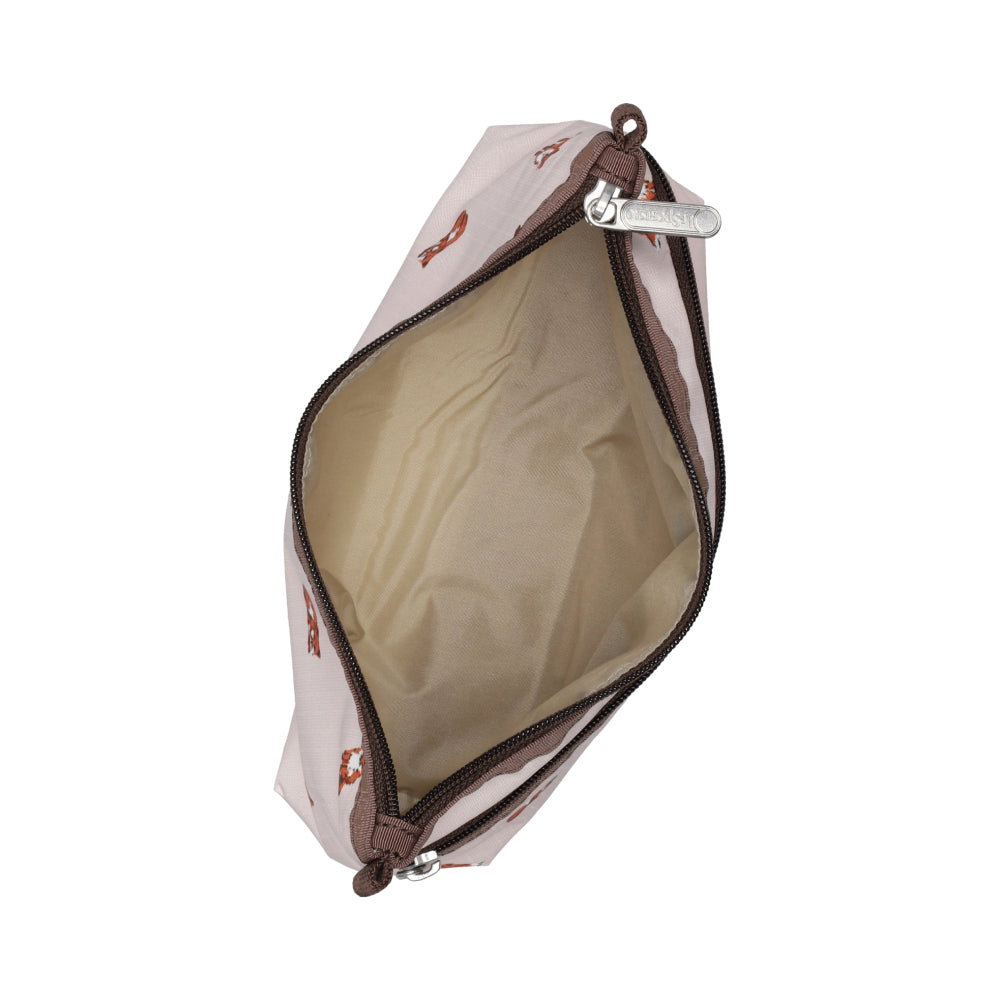 COSMETIC CLUTCH 雙層拉鍊化妝包 - 森林小狐狸