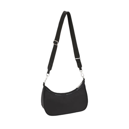 SM CONV HOBO 小型肩背兩用新月包 - 永恆黑