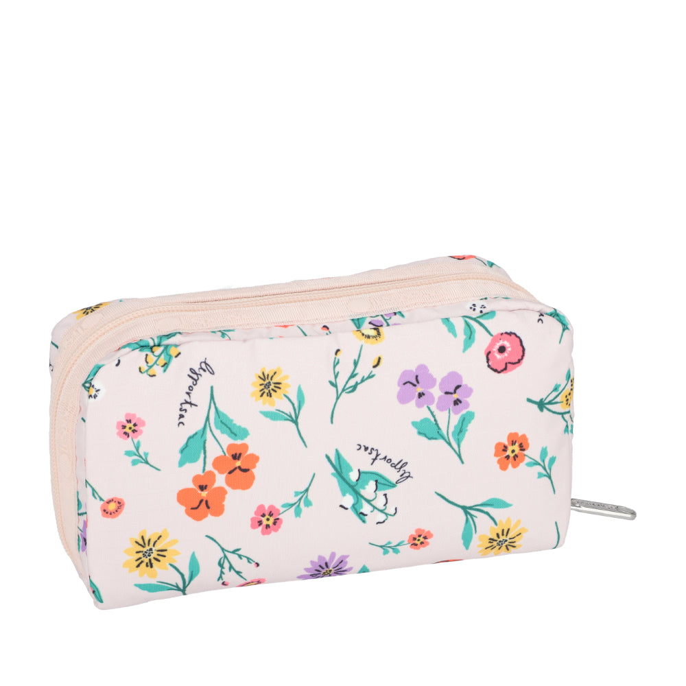 RECTANGULAR COSMETIC 長形化妝包 - 輕舞野花