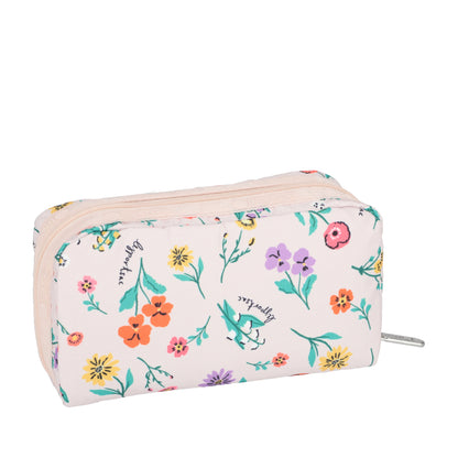 RECTANGULAR COSMETIC 長形化妝包 - 輕舞野花