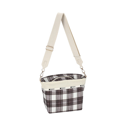 SMALL BUCKET BAG 小型斜背方形包 - 蘇格蘭塔坦/燈芯絨