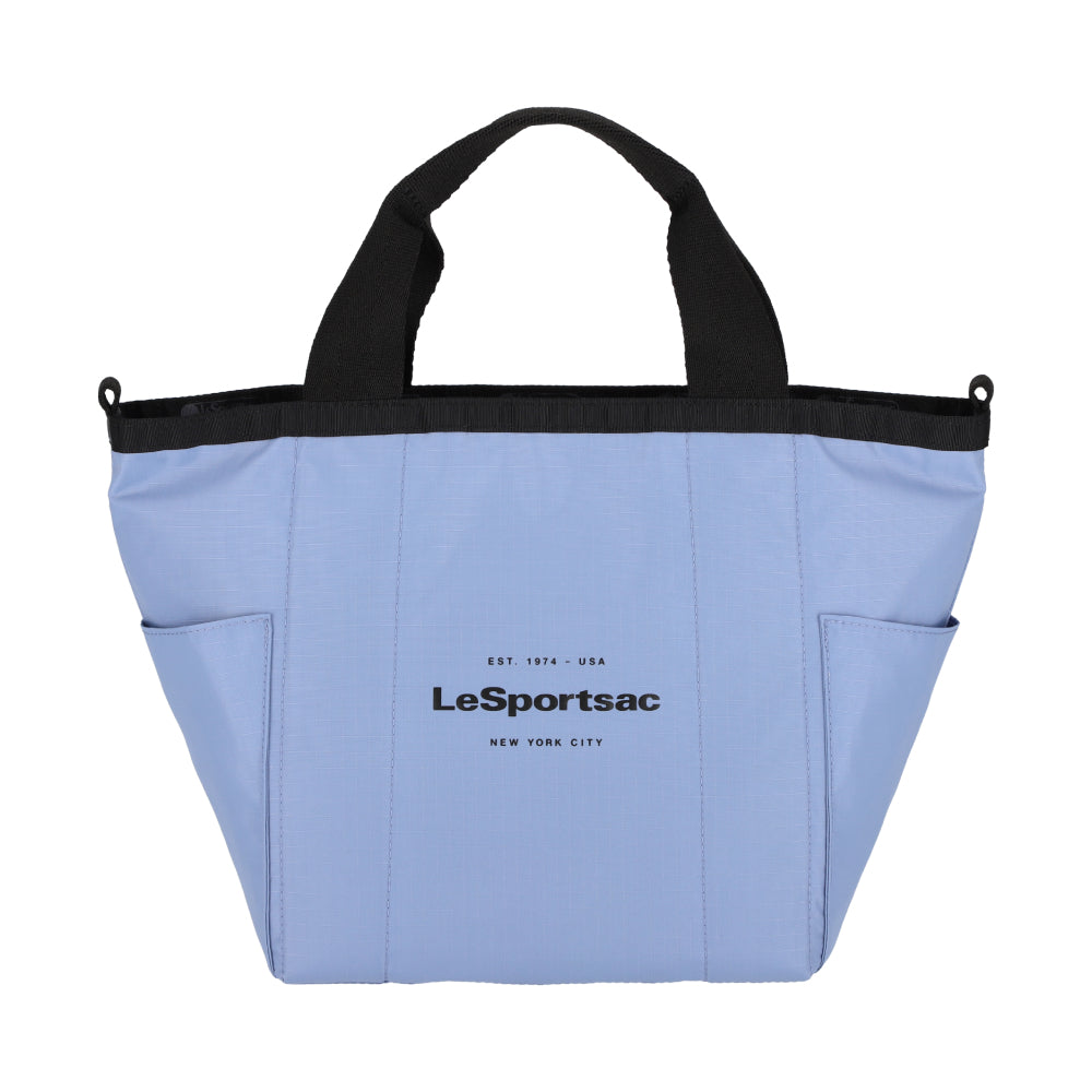 SM REVERSIBLE PKT TOTE 小型雙面托特包 - LOGO 雲霧藍 / 夜幕灰