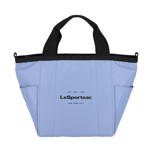 SM REVERSIBLE PKT TOTE 小型雙面托特包 - LOGO 雲霧藍 / 夜幕灰