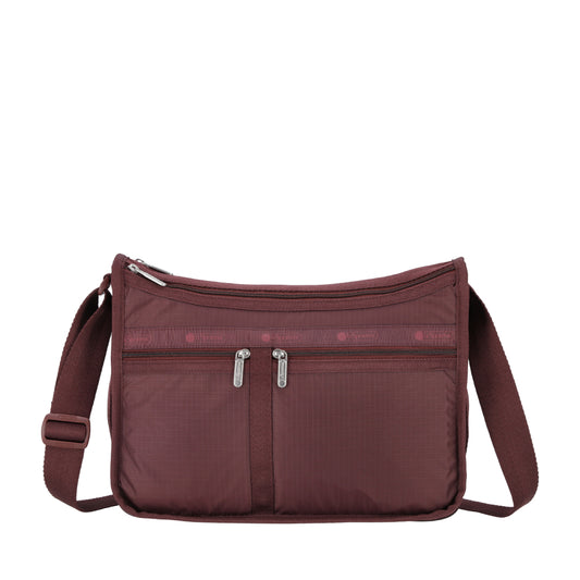 DELUXE EVERYDAY BAG 奢華斜背包 - 深櫻紅