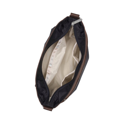 SMALL BUCKET BAG 小型斜背方形包 - 深海藍/摩卡棕