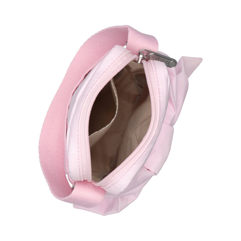 BOW MINI PHONE CROSSBODY 蝴蝶結迷你手機包 - 粉緞蝴蝶