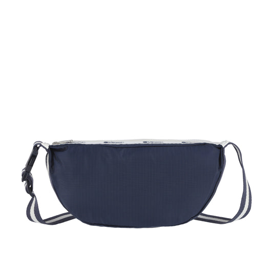 CONV SM SHOULDER BAG 小型半月包 - 滾邊深海藍