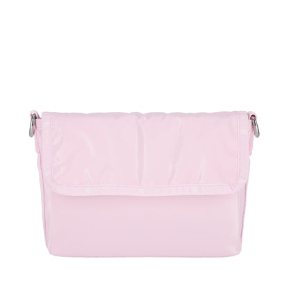MEDIUM FLAP SHOULDER 中型翻蓋肩背包 - 冰霧粉