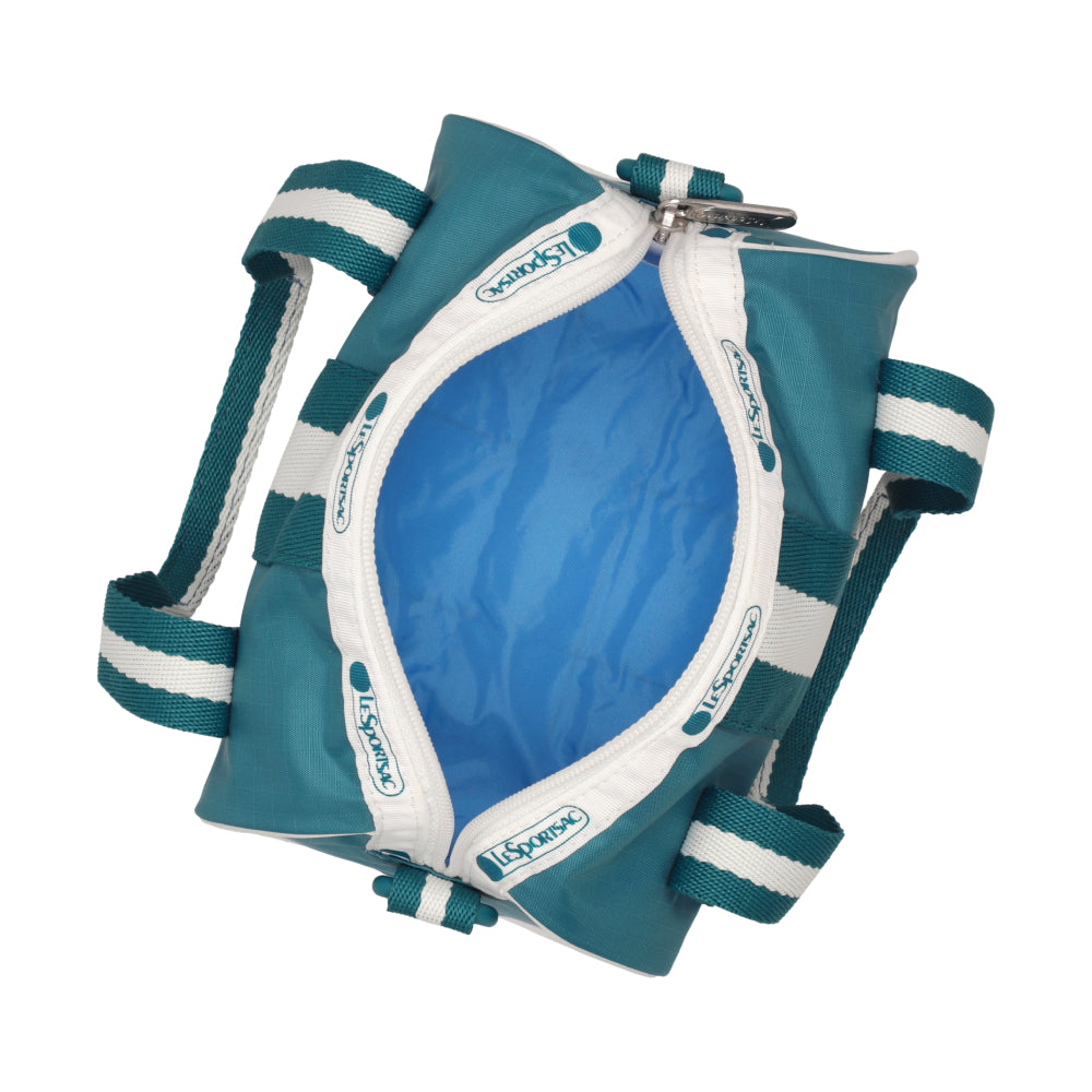 MINI ROLL BAG 迷你圓桶包 - 滾邊青藍