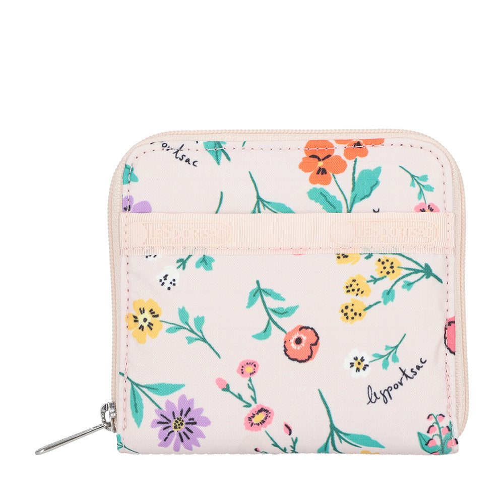 COMPACT ZIP WALLET 簡約拉鍊短夾 - 輕舞野花