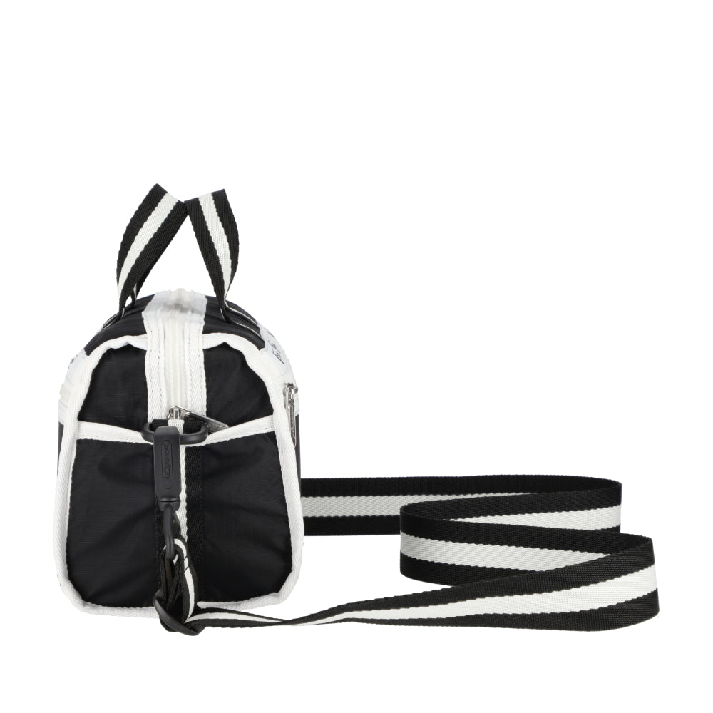MINI DUFFEL CROSSBODY 迷你筒狀肩背包 - 滾邊夜幕黑