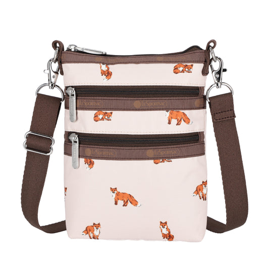 3 ZIP CROSSBODY 三層拉鍊斜背包 - 森林小狐狸
