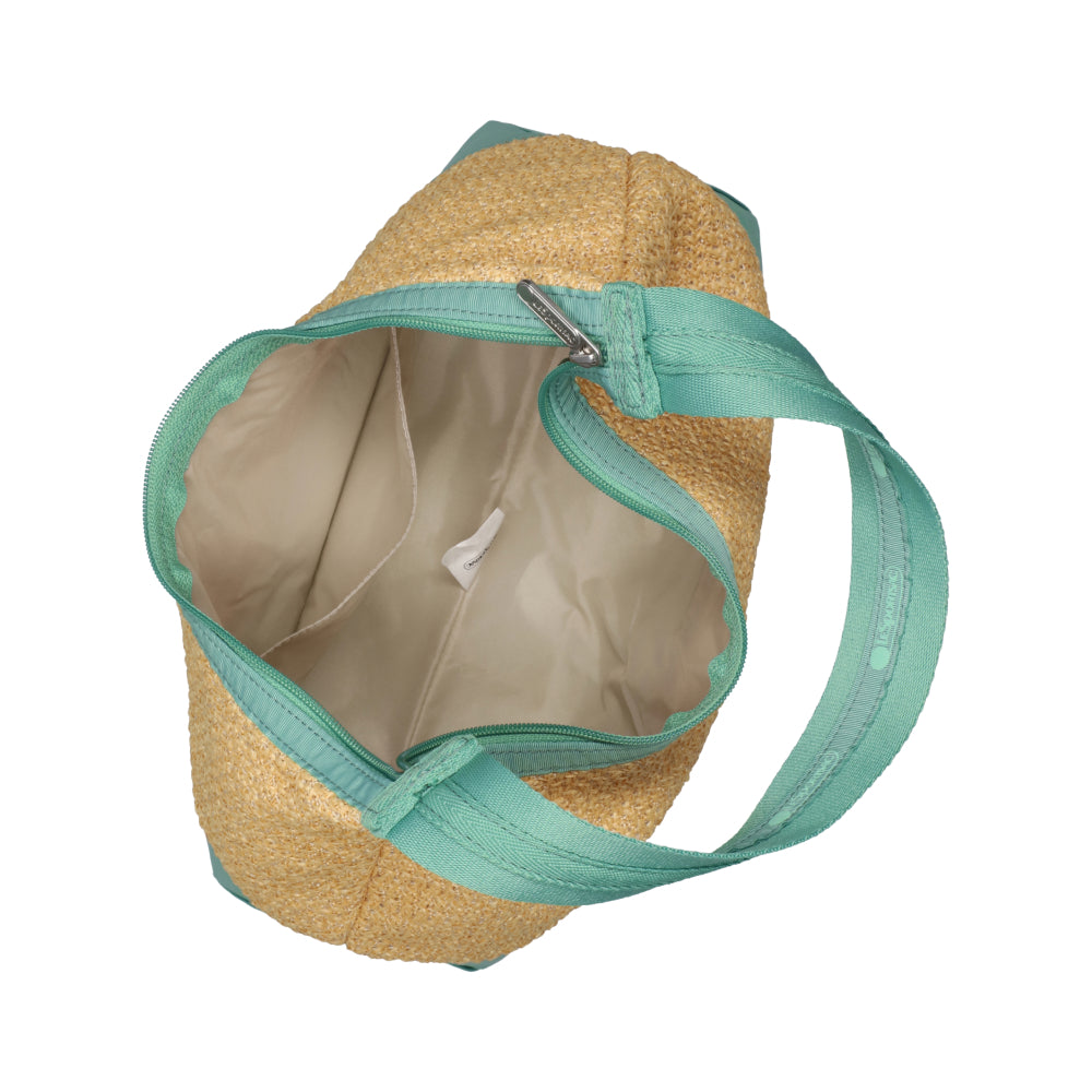 RAFFIA SHOULDER BAG 肩背包 - 拉菲鼠尾草綠