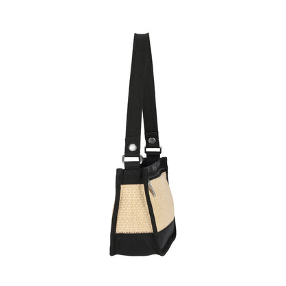 SMALL ZIP SHOULDER 小型拉鍊肩背包 - 拉菲永恆黑