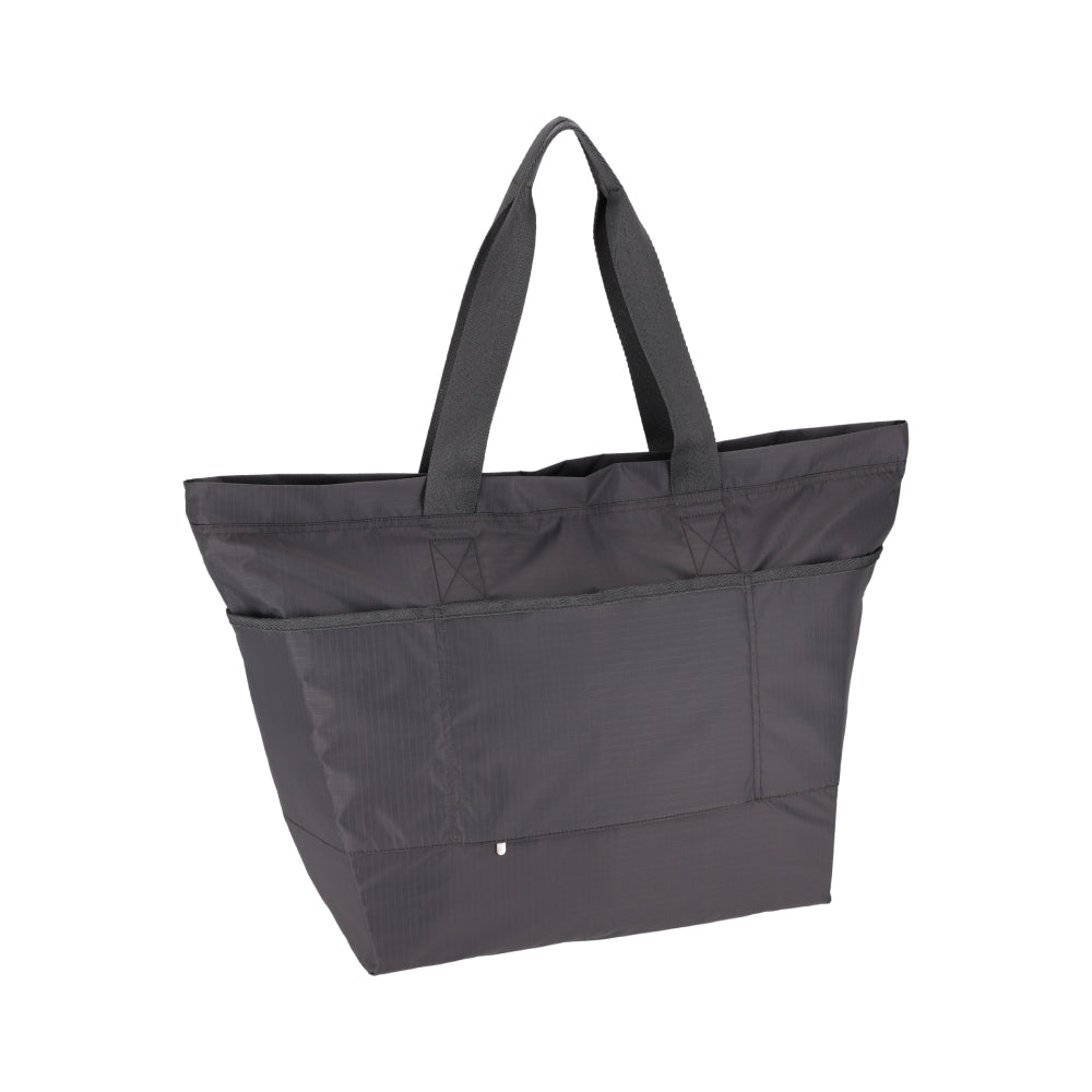 CARLIN ZIP TOP TOTE BAG 簡約兩側拉鍊托特包 - 夜幕灰