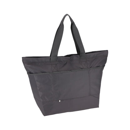 CARLIN ZIP TOP TOTE BAG 簡約兩側拉鍊托特包 - 夜幕灰