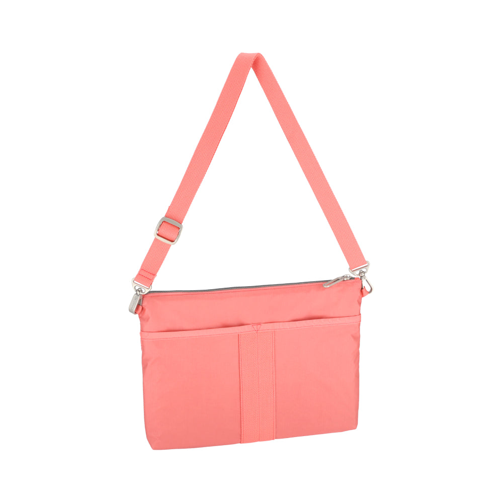 POUCH CROSSBODY 輕便拉鍊斜背包 - 珊瑚粉