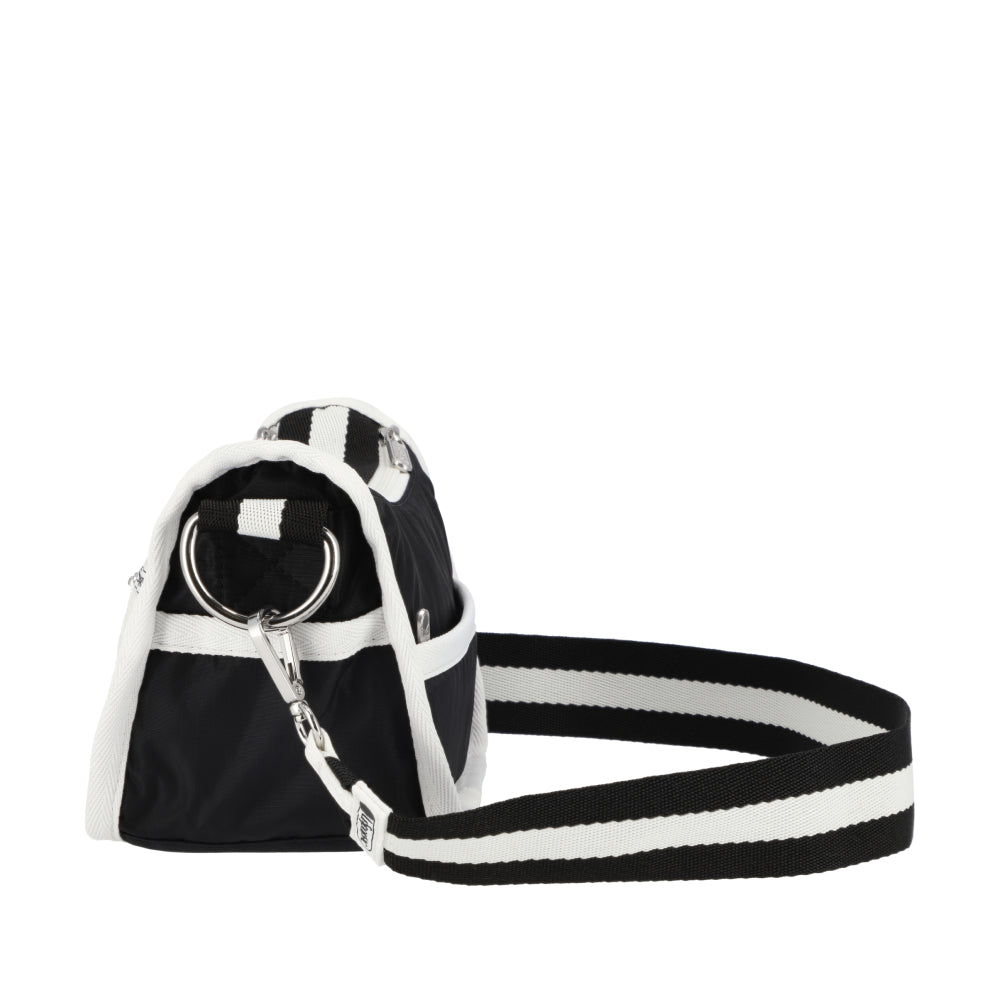SMALL LOAF CROSSBODY 小型法棍包 - 滾邊夜幕黑