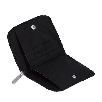 CLAIRE WALLET 拉鍊短夾 - 繁花派對