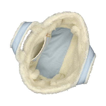 SMALL TWO WAY DENIM TOTE 小型兩用托特包 - 水洗丹寧/羊羔絨