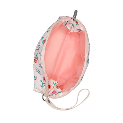 2-ZIP WRISTLET 雙拉鍊手拿包 - 輕舞野花